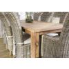 2.4m Reclaimed Teak Mexico Dining Table with 6 Latifa Chairs & 2 Armchairs - 2